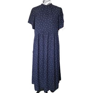 Y.A.S Polkadot High-neckline dress (size small)
